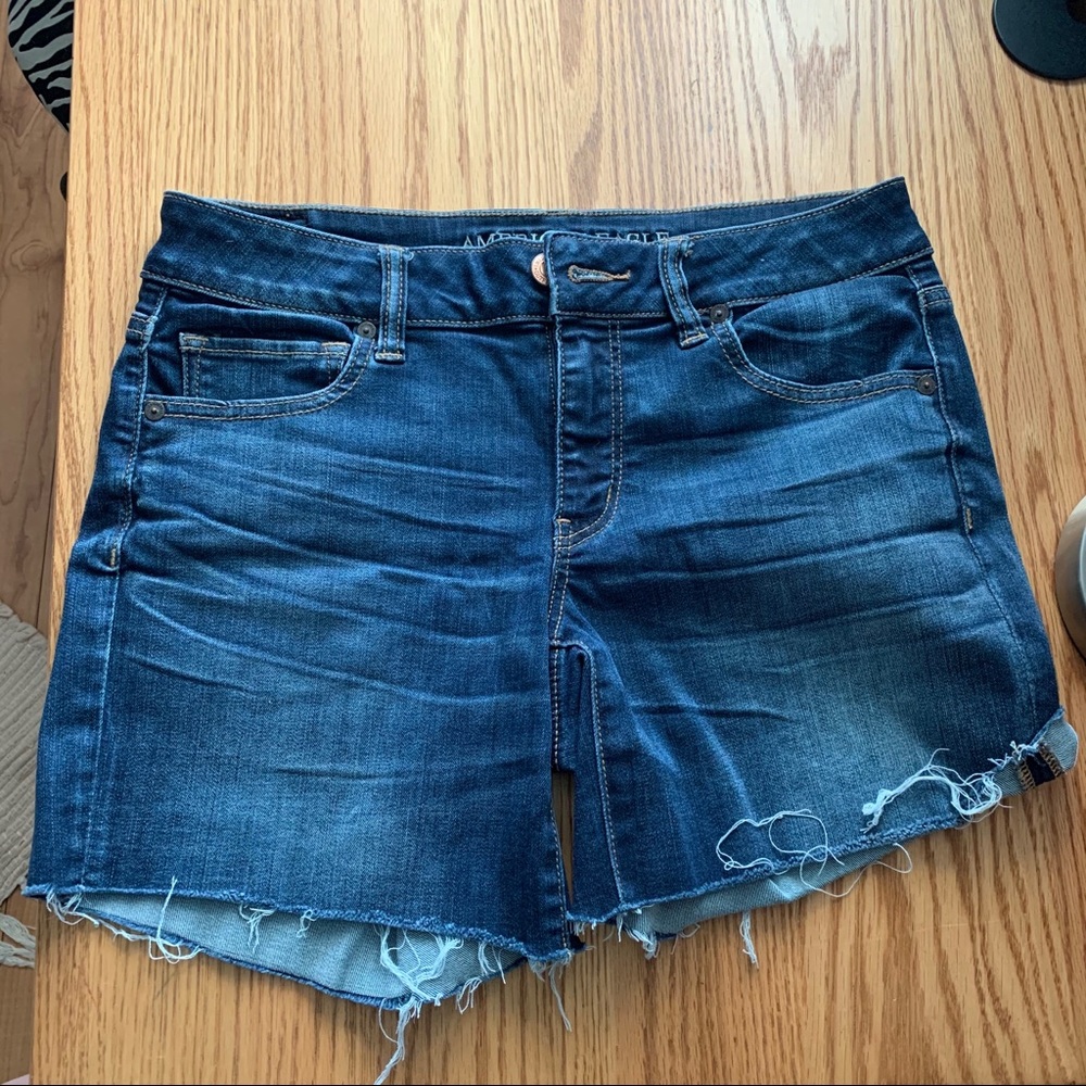 American Eagle Midi Jean Shorts